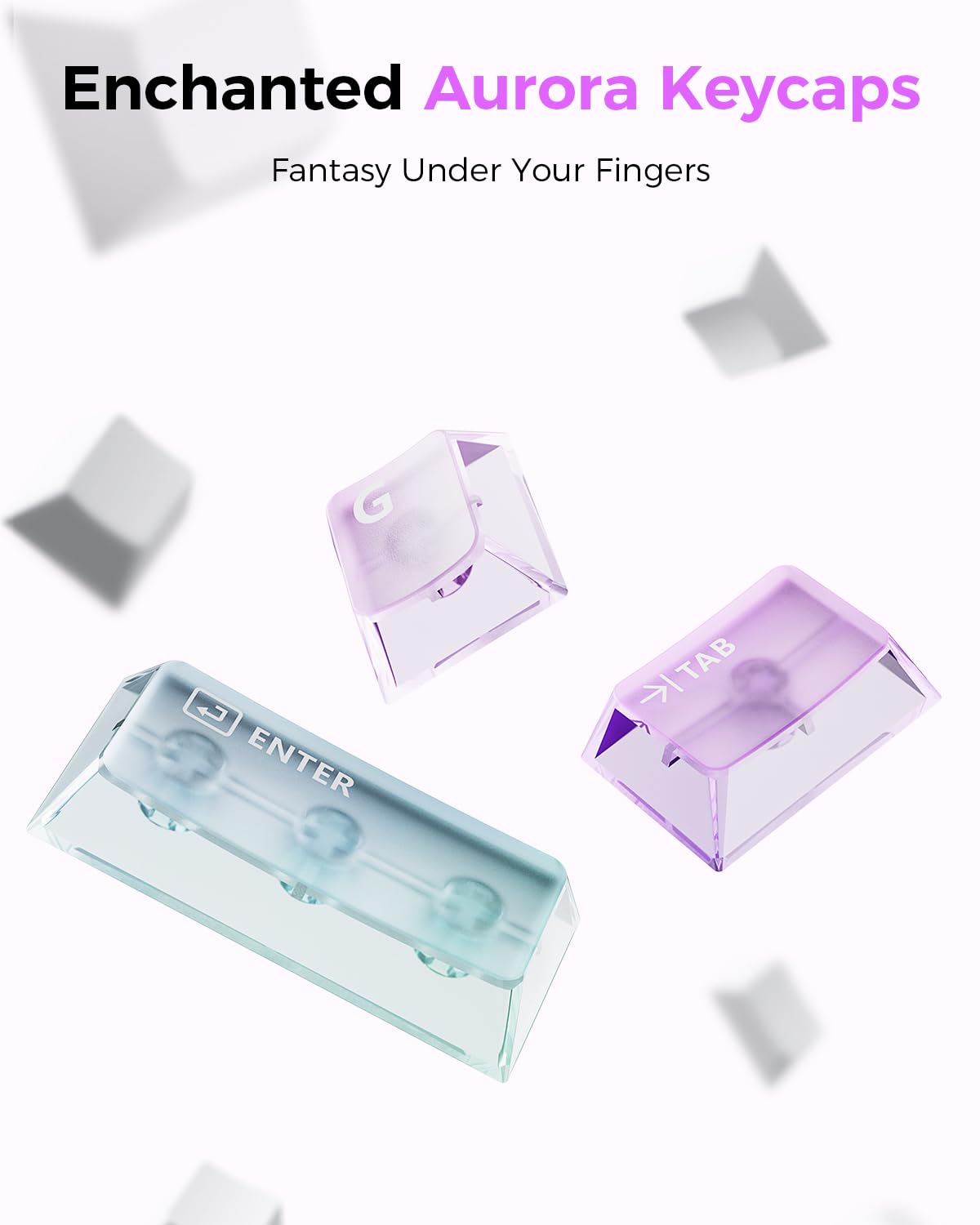 GravaStar Mercury K1 Lite Mechanical Gaming Keyboard, 75% Gasket Hot Swappable Custom Keyboard, Pre-lubed Linear Switches Mechanical Keyboard, RGB Backlit Wireless Keyboard - Transparent Black