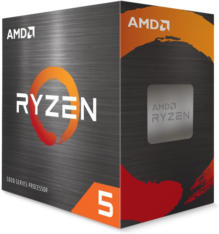AMD Ryzen™ 5 5500 6-Core, 12-Thread Unlocked Desktop Processor with Wraith Stealth Cooler